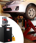 Heavy Duty 15 Quart DC 12V Hydraulic Power Unit With Double Acting Pump For Car Lifts And Dump Trailers Metal Reservoir Rugged Build