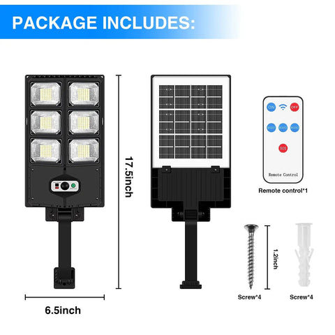 Powerful 200W Solar Flood Light For Outdoor Use With IP65 Waterproof Build Built Tough Dusk To Dawn LED Motion Sensor, package view