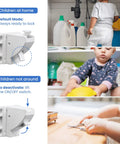 Magnetic Cabinet Locks 10 Pack For Baby Proofing Cabinets And Drawers With Adhesive Mounting No Drilling Easy Install Cupboard Safety Latches in use on cabinets with children