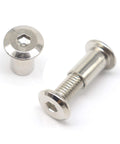Rivet Countersunk Hex Socket Bolts and Hex Head Barrel Nuts Kit for Furniture Repair and DIY Builds Nickel Plated M8 Fasteners