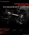 CV Axle Shaft Assembly For Ram ProMaster City 2015-2022 2.4L, Front Left Or Right, Steel Construction, Installed View