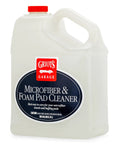 Gallon size container of microfiber and foam pad cleaner with label.