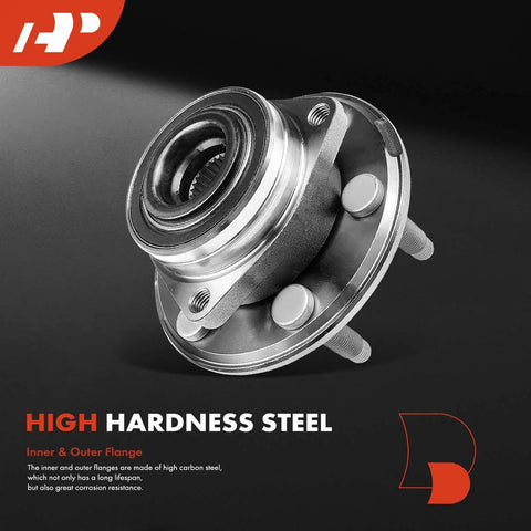 2 X Front Or Rear Wheel Bearing And Hub Assembly 6-Lug Compatible With Cadillac SRX 2010 2016 And Saab 9-4X 2011 high carbon steel