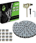 T8F 134 Link Drive Chain Replacement For 50cc 47cc 49cc Dirt Bikes And Mini ATVs with 15 master links and chain breaker