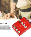 Pro Grade 30 Degree 45 Degree 90 Degree Drill Guide For Woodworking With Steel Drill Sleeves Aluminum Alloy Hole Jig For Furniture Assembly DIY Crafting Precise Drill Locator Fixture Tool