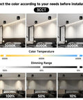 Dimmable Flush Mount LED Ceiling Light, 20W, 3 Color Temperatures 3000K/4000K/6000K, Ultra Slim Close-To-Ceiling Fixture visual guide
