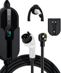 Level 1 And Level 2 EV Charger Portable With 30 Ft Cable For Home J1772 Electric Vehicle Charging Station, 16 Amp 110V-240V