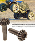 2 Pack Beefy Iron Bevel Gears For 1/10 Scale RC Crawler, Tough Replacement Parts For Off Road RC Cars with RC vehicle in action