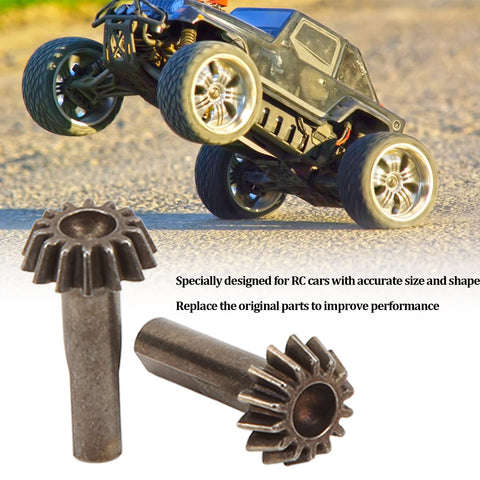 2 Pack Beefy Iron Bevel Gears For 1/10 Scale RC Crawler, Tough Replacement Parts For Off Road RC Cars with RC vehicle in action