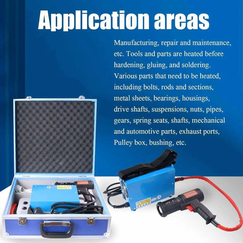 1500W Flameless Induction Heater Yanks Loose Stubborn Bolts Bearings And Drive Shafts Shop Grade Metal Heating Tool for various automotive parts.