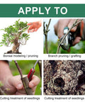 DIY Friendly Tree Pruning Sealer Paste With Brush, 100g Wound Repair Sealer For Trees, Grafting Garden Pruning Paste, Quick Heal Formula, Antisepsis For Pruning Cuts, Reduces Water Loss And Nutrient Drain, No Fuss To Use for bonsai, grafting, and pruning cuts