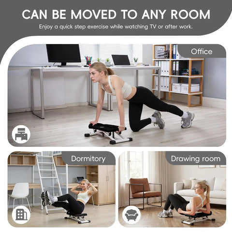 Badass Ski Balance Trainer For Home Gyms With Digital Lcd Panel Heavy Duty Curved Machine, compact in office and dorm settings.