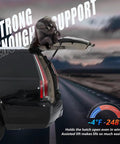 Rear Window Gas Lift Struts For 2007-2014 Cadillac Escalade ESV EXT Suburban Tahoe Yukon 4 Door SUV Back Glass Lift Supports SG330073 SG330072 Replacement Direct Fit Bolt On Durable installed on SUV showing hatch open