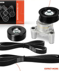 Engine Serpentine Belt Drive Kit For GM Trucks And SUVs Like Silverado Tahoe Suburban Sierra 4.8L 5.3L 6.0L 6.2L parts shown