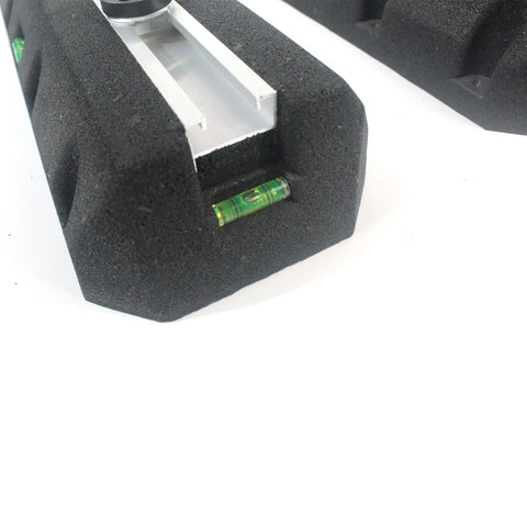 Heavy Duty Condenser Pad With Rubber Isolator Mount For Mini Split AC Units 7000 36000 BTU close-up on rubber base