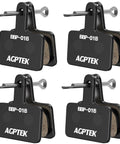 Beefy Stopping Power Low Noise Resin Disc Brake Pads For Mountain Bikes, High Performance Heat Resistant With Springs, 4 Pairs