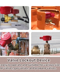 Universal Gate Valve Lockout For Outdoor Faucets And Spigots, Hose Bib Lock For 1 To 2.5 Inch Valves, Rustproof ABS Cover