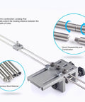 Dowel Jig Kit With Quick Release, Pro Grade Self Centering And Adjustable 6mm 8mm 10mm Drill Sleeve Options, metal rods