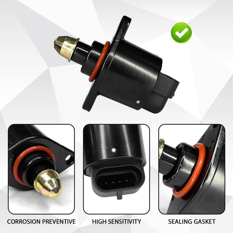 Direct Fit Car Idle Air Control Valve And Throttle Response Regulator with copper core and sealing gasket