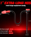 51 inch hose for Cordless Fuel Transfer Pump With Auto Shutoff And Solid Grip Nozzle For Gasoline Diesel Oil 5Gpm Battery Operated Hose Kit.