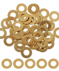 Premium M12x24x2mm Brass Flat Seal Washers And Copper Crush Gasket Kit With 50 Pieces For Heavy Duty Hardware Fasteners And Industrial Sealing Applications To Keep Your Gear Secure And Leak-Free In Any Tough Project. Brass flat washers and crush gaskets, M12x24x2mm, 50-piece set