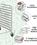 Mobile 10 Tier Bun Pan Rack With Wheels, Heavy Duty Aluminum Sheet Pan Rack Holds 10 Full Size Or 20 Half Size Pans, 90 Lb Per Shelf