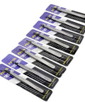 Eight-pack Pro Grade Anti Static Precision Tweezer Set With Replaceable Fiber Tips Stainless Steel ESD Tweezers in packaging