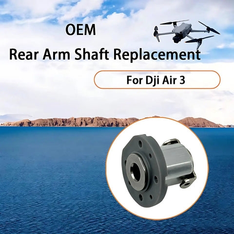 Air 3 Rear Arm Shaft Back Axis Hinge Replacement for Mavic Air 3 and Air 3S, OEM grade, illustrated with drone and product image.