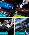Rugged Automotive Test Light 3 to 60V DC Digital LED Circuit Tester With Anti Lost Needle Guard Protection For No Fuss Safe And Handy On The Go Diagnostics And Quick Fault Fixes used for fuse, polarity, and circuit tests