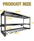 Heavy Duty Wall Mounted Power Tool Organizer For Garage And Workshop, Metal Storage Rack With Drill And Cordless Tool Holder