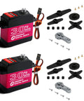 2 Pack 30Kg Digital RC Servo With Full Metal Gear DS3230MG Waterproof Steering RC Servo for eighth and tenth scale RC cars