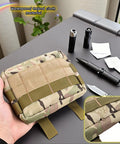 Versatile Tactical Pouch Waist Bag For Everyday Carry, Water Resistant 600D Nylon EDC Organizer With MOLLE Webbing in hand