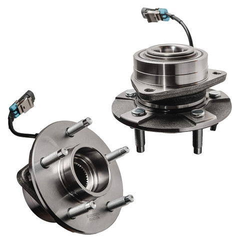 Beefed Up Front Wheel Bearing Hub Assembly Pair For 2002 To 2007 Saturn Vue, 2005 To 2006 Chevy Equinox, 2006 Pontiac Torrent, 5 Lugs