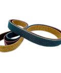 2 By 72 Inch Non Woven Surface Conditioning Sanding Belts for Knife Makers and Metal Fabrication Pros Deburring Cleaning Blending and Finishing Contours Coarse Medium Fine Grits 3 Pack Assortment