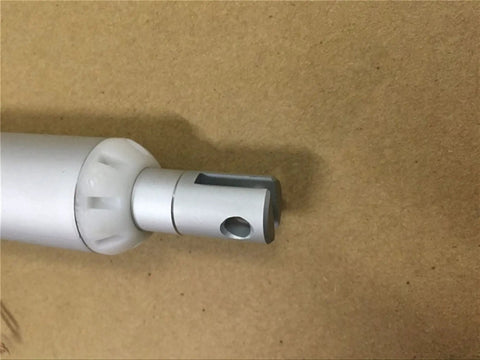 Close-up of Heavy Duty 12V 24V Linear Actuator With 300N Push on a tan background