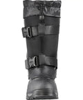 Impact Winter Boots With Tall Leather And Nylon Upper Locking Snow Collar, Eco Tek Materials, Double Buckle Fastening, Arctic Rubber Shell, Tough As Nails Cold Ready, Rated Minus Sixty To Minus Seventy Six Degrees Fahrenheit, Black, Size 12.