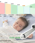 Graph showing noise levels in decibels above a sleeping baby illustrating the quietness of the Built Tough 12V Linear Actuator.