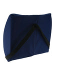 Premium Ergonomic Lumbar Support Cushion For Office Chair And Car Seats Provides Superior Lower Back Pain Relief, navy with adjustable strap.