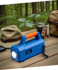 Universal 10 Mm Round Hole Cylindrical Crank Handle For Mechanical Generators Smooth Black Plastic Rotary Grip Ergonomic Design Easy Hand Turn Replacement For Industrial And Backup Power Systems Compatible With Most Standard Units placed next to camping gear on a wooden table.