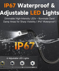 Ultra Slim 0.24-Inch Two-Way Articulating Borescope With Light, 1920P HD Endoscope Camera showing IP67 waterproof feature