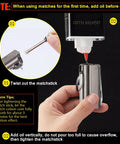 Filling Forever Flint Fire Starter Infinity Lighter Keychain With Bottle Opener And Multitool For Men with lighter fluid.
