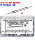 Pro Grade Watch Band Pins Kit with 1440 Spring Bars and Link Pins for Easy Repair with Remover Tool