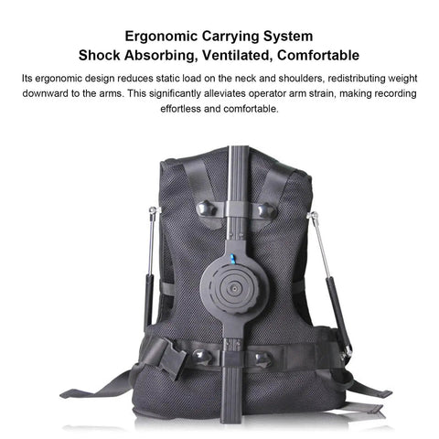 Camera Stabilizer Vest With 3 Axis System For Handheld Video Rigs For Camcorders And Pro Filmmaking with ergonomic design