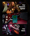 Musician using 40 Slot Looper Guitar Pedal With 160 Minutes Loop Time Dual Footswitch Screen Stereo Output for guitars and bass