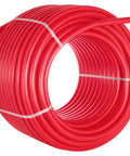 Red PEX Tubing With O2 Barrier EVOH For Radiant Floor Heating And Potable Water, Five Eighth Inch Diameter, Five Hundred Feet Long