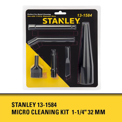 Micro Cleaning Kit Vacuum Attachments For Wet Dry Vacuum 1 And A Quarter Inch Hose 6 Pack Detailed Cleaning Tools