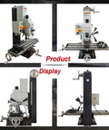 Heavy Hitter Benchtop Milling Machine With 1100W Brushless Motor And 110V Setup displayed from multiple angles showing precision features.