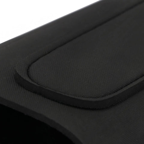 Close-up of Neoprene Comb Raising Sleeve Slip-On Cheek Rest Kit With Three EVA Foam Inserts, black neoprene material detail.