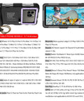 Underwater Phone Case For Snorkeling And Diving 50 Feet Waterproof Protector For iPhone and Galaxy, shown with model swimming