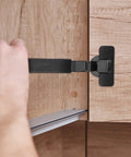 Installing soft close cabinet door hinges with no slam silent buffer damper concealed mounting hardware for kitchen cabinets.